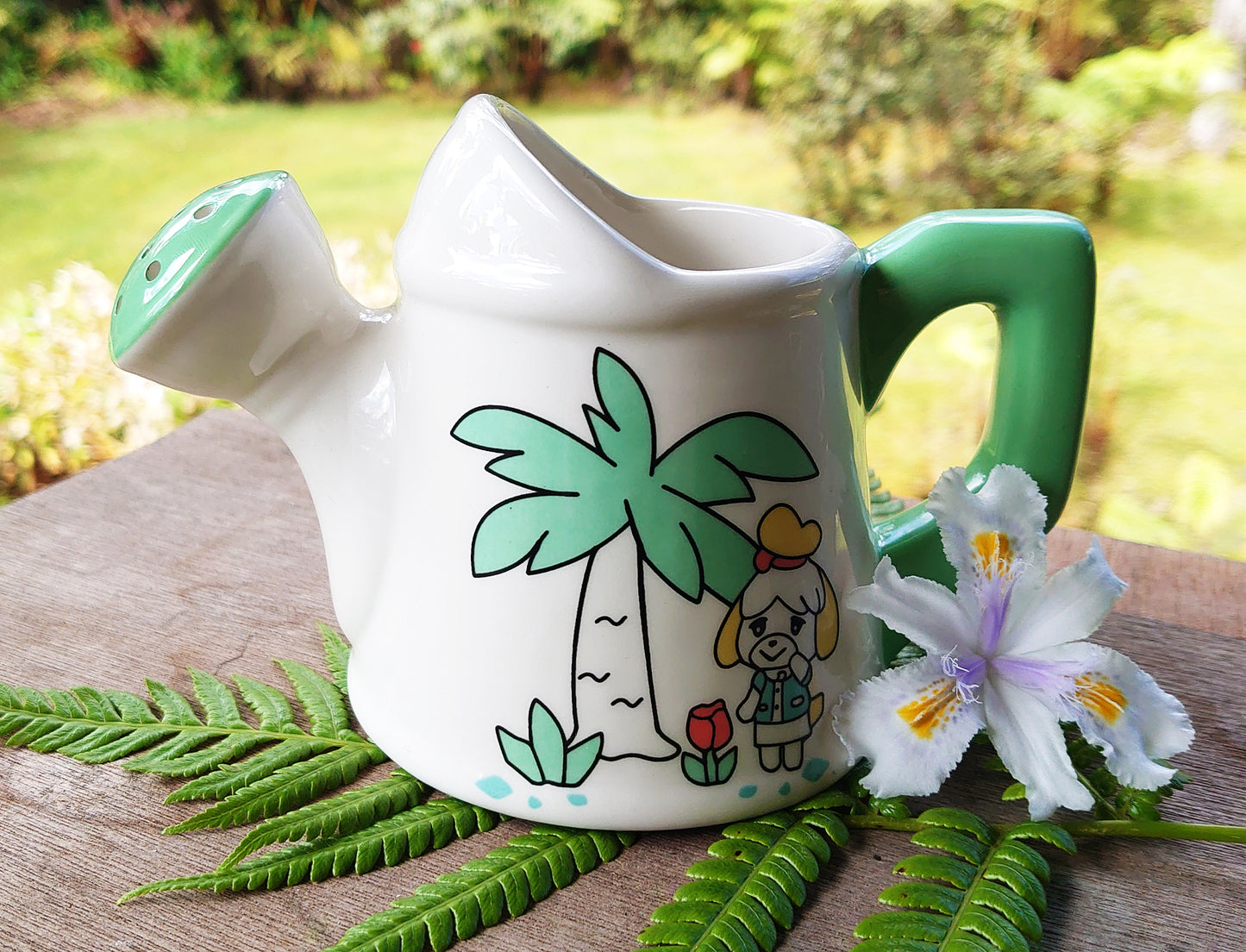 ACNH themed Watering Can Ceramic