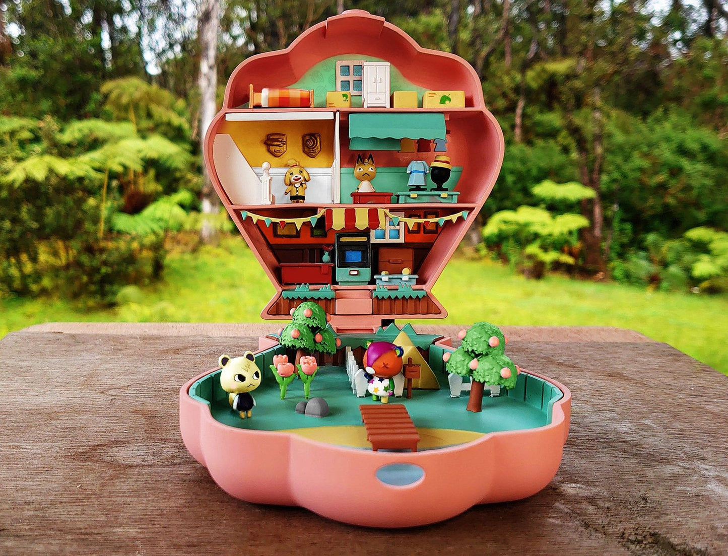 Animal Crossing Polly Pocket inspired Tiny Village Pals Clamshell